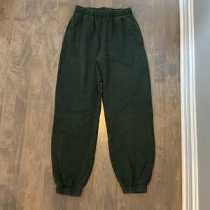 Brandy Melville green sweatpants.  One Size.  Perfect condition